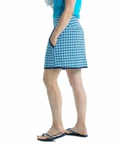 Kinona Down The Middle 18.5in Womens Golf Skort -Wedges Sales 19658 MEDITERRNCHECK 1