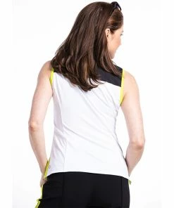 Kinona Sunny Days Womens Sleeveless Golf Polo -Wedges Sales 19661 WHITEBLACK 1