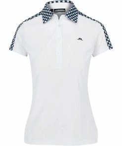 J.Lindeberg J. Lindeberg Cara Gingham Womens Golf Polo