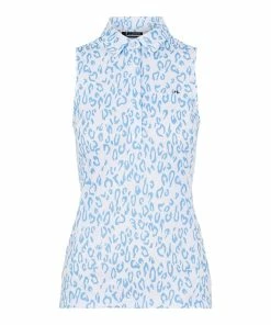 J.Lindeberg J. Lindeberg Dena Printed Womens Sleeveless Golf Polo 2021