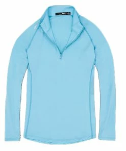 Polo Ralph Lauren RLX Ralph Lauren UV Protection Hammond Blue Womens Golf 1/4 Zip