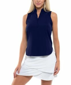Lucky In Love Charger Womens Golf Tank Top -Wedges Sales 20465 MIDNIGHT401