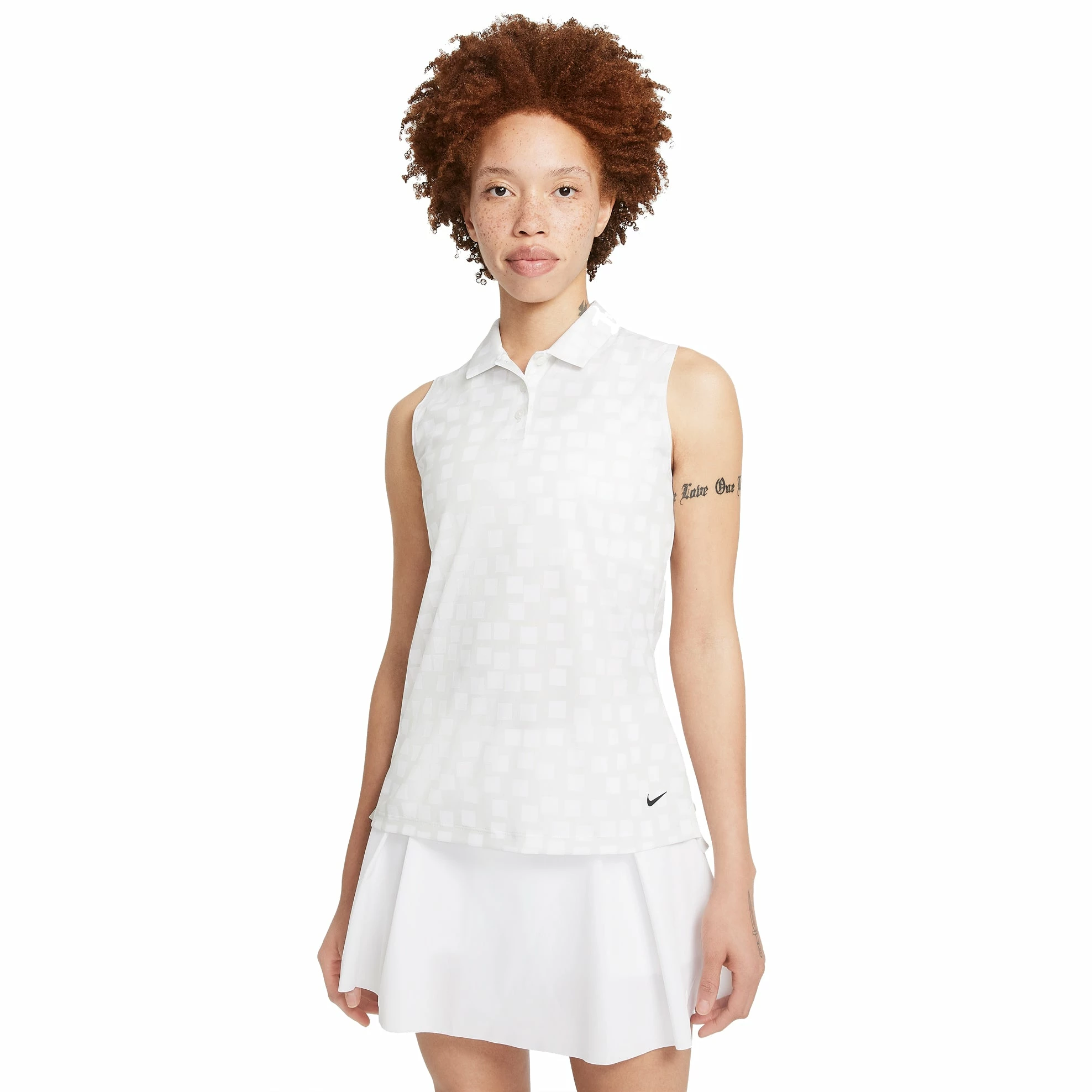 Nike Golf Nike Dri-FIT Printed Womens Sleeveless Golf Polo 5 Nike Golf Nike Dri-FIT Printed Womens Sleeveless Golf Polo - Image 3