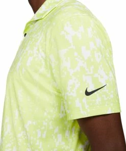 Nike Golf Nike Dri-Fit Vapor GRFX Mens Golf Polo -Wedges Sales 20566 LEMONTWIST736 1
