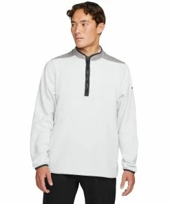 Nike Golf Nike Therma-FIT Victory Mens Golf 1/2 Zip -Wedges Sales 20853 PHOTONDUST025