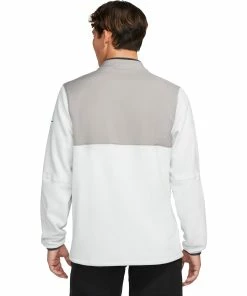 Nike Golf Nike Therma-FIT Victory Mens Golf 1/2 Zip -Wedges Sales 20853 PHOTONDUST025 1