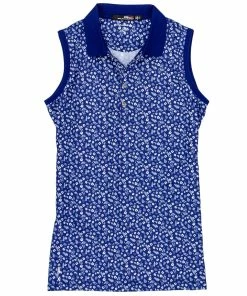 Polo Ralph Lauren RLX Ralph Lauren Printed Mini Island Daisy Womens Sleeveless Golf Polo