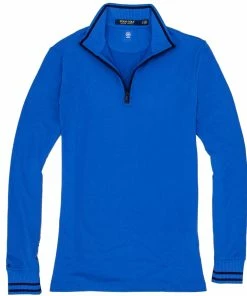 Polo Ralph Lauren Polo Golf Ralph Lauren Extreme Jersey Colby Blue Womens Golf 1/4 Zip