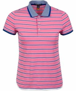 Polo Ralph Lauren Polo Golf Ralph Lauren Printed Shirttail Lauren Pink Womens Golf Polo