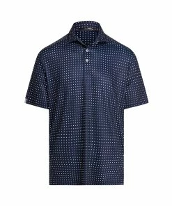 Polo Ralph Lauren RLX Ralph Lauren Printed Lightweight Airflow Round Hill Dot Mens Golf Polo