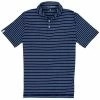 Polo Ralph Lauren RLX Ralph Lauren Featherweight Airflow French Navy-Soft Aqua Mens Golf Polo