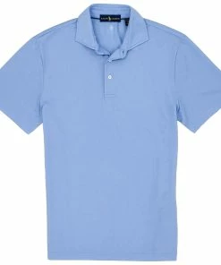 Polo Ralph Lauren Polo Golf Ralph Lauren Solid Tour Pique Pro Fit Blue Lagoon Mens Golf Polo