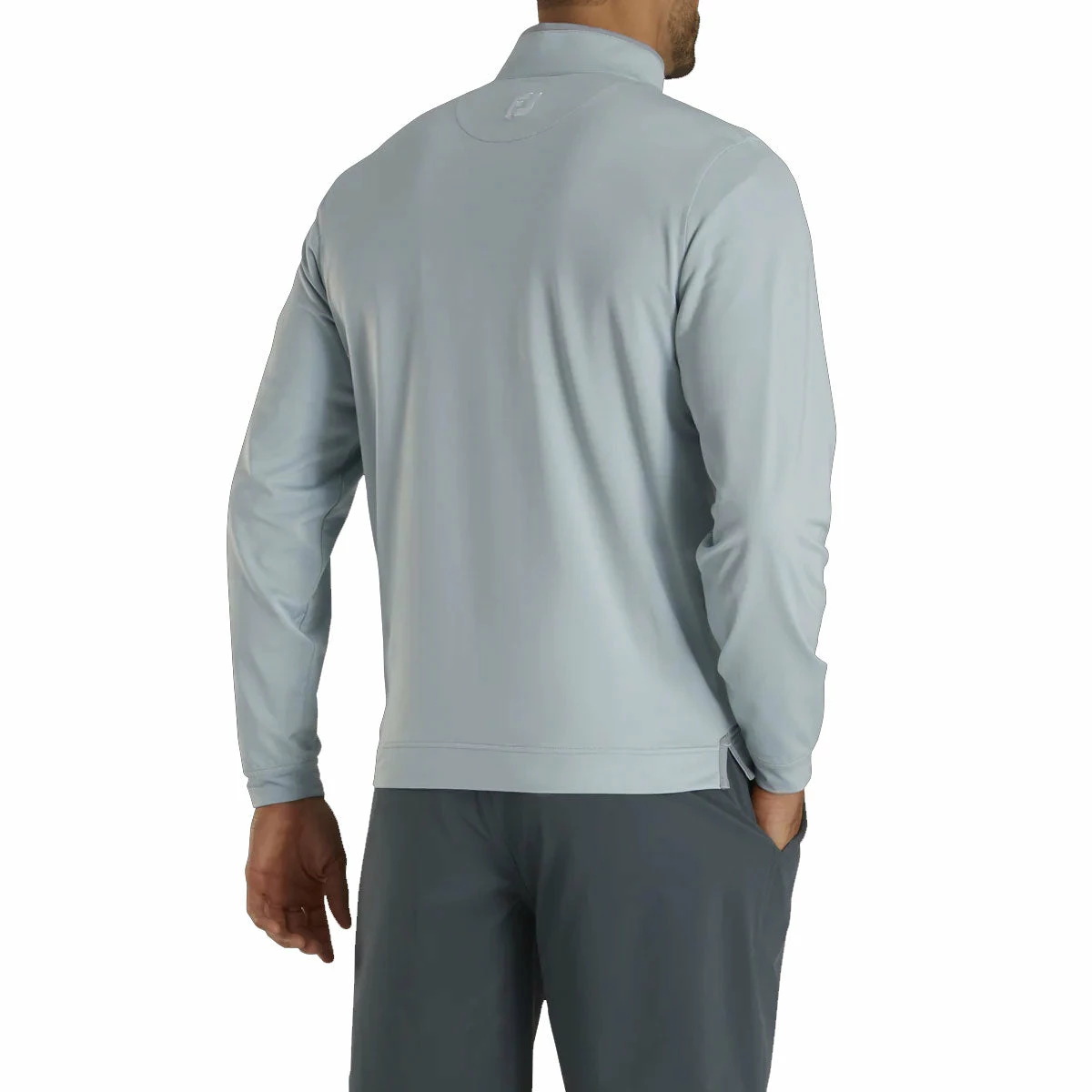 FootJoy Lightweight Stripe Grey Mens Golf 1/4 Zip Pullover 5 FootJoy Lightweight Stripe Grey Mens Golf 1/4 Zip Pullover - Image 3