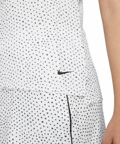 Nike Golf Nike Dri-FIT Victory Printed White Womens Golf Polo -Wedges Sales 21350 WHITE100 2 fc1ca1dc b23f 46ae be18 f10d3d572613
