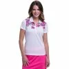 EP NY EP New York Mordern Floral Womens Golf Polo