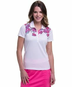EP NY EP New York Mordern Floral Womens Golf Polo