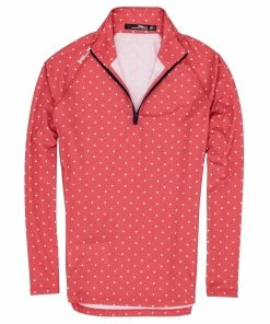 Polo Ralph Lauren RLX Ralph Lauren Printed UV Protection Summer Dot Womens Golf 1/4 Zip
