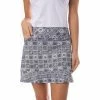 Golftini Electric Slide 16.5in Womens Golf Skort -Wedges Sales 21752 BLACKWHITE