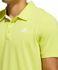 Adidas Golf Adidas Advantage Novelty Heathered Mens Golf Polo -Wedges Sales 22000 ACIDYELLOWMEL 1