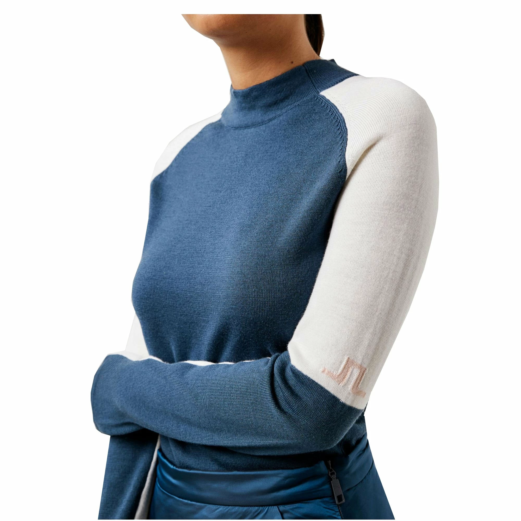J.Lindeberg J. Lindeberg Leila Knitted Orion Blue Womens Golf Sweater 4 J.Lindeberg J. Lindeberg Leila Knitted Orion Blue Womens Golf Sweater - Image 2