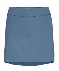 J.Lindeberg J. Lindeberg Amelie Mid Length Captains Blue Womens Golf Skort