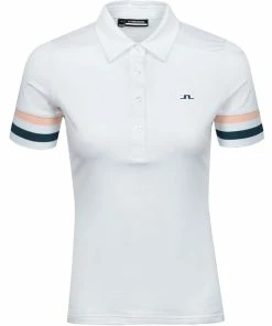 J.Lindeberg J. Lindeberg Stella White Womens Golf Polo
