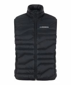 J.Lindeberg J. Lindeberg Cliff Light Down Black Mens Golf Vest