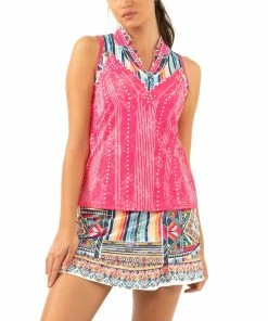 Lucky In Love Pretty In Ink Womens Golf Tank Top