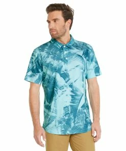PUMA Golf Puma MATTR Palm Leaves Mens Golf Polo