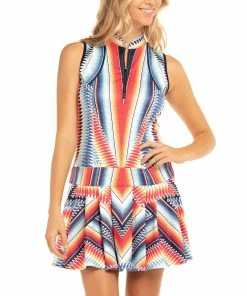 Lucky In Love Trailblazer Multi Womens Golf Dress