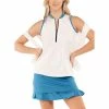 Lucky In Love Love Me So White Womens Sleeveless Golf Polo -Wedges Sales 23653 WHITE120 5bb5d714 5e95 4f06 893d 3d86a1f8da44
