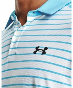 Under Armour Iso-Chill Mix Stripe Mens Golf Polo -Wedges Sales 23914 FRESCOBLUE481 2 ca821ae1 9674 4ccc 91bb a9e33e3d1c0e