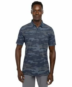TravisMathew Heater Camo Mens Golf Polo 12 TravisMathew Heater Camo Mens Golf Polo -Wedges Sales 24370 BLUENIGHTS