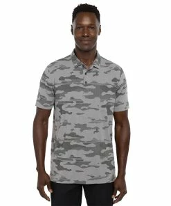 TravisMathew Heater Camo Mens Golf Polo 14 TravisMathew Heater Camo Mens Golf Polo -Wedges Sales 24370 GREY