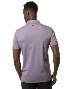 TravisMathew Aboat Time Mens Golf Polo -Wedges Sales 24460 HTHRGRAPE6HMG 2