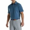 FootJoy School Of Fish Print Lisle Mens Golf Polo -Wedges Sales 24677 INK ce9d3a20 fcaa 49b1 8b73 a1a4fe809d23