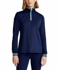 Polo Ralph Lauren Polo Golf Ralph Lauren Extreme Jersey French Navy Womens Golf 1/4 Zip