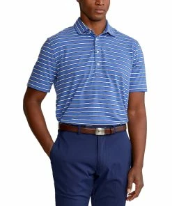 Polo Ralph Lauren Polo Golf Ralph Lauren Stripe Stretch Vintage Lisle Liberty Mens Golf Polo