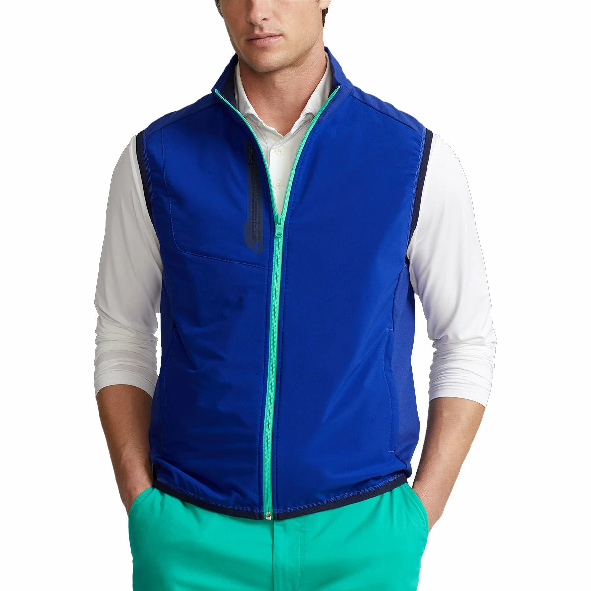 Polo Ralph Lauren RLX Ralph Lauren Techy Terry Heritage Royal Mens Golf Vest 3 Polo Ralph Lauren RLX Ralph Lauren Techy Terry Heritage Royal Mens Golf Vest