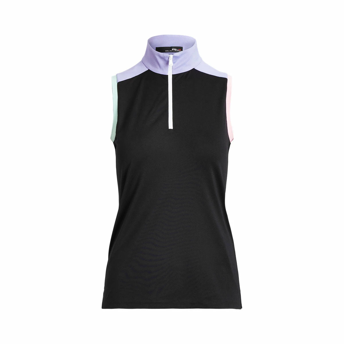 Polo Ralph Lauren RLX Ralph Lauren Tri-Colored Airtech Pique Blk Multi Womens Sleeveless Golf Polo 3 Polo Ralph Lauren RLX Ralph Lauren Tri-Colored Airtech Pique Blk Multi Womens Sleeveless Golf Polo