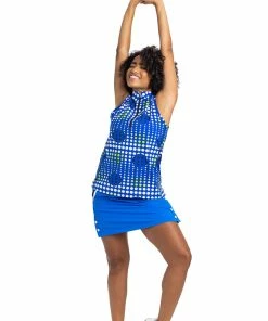 Kinona Keep It Covered Printed Womens Sleeveless Golf Polo