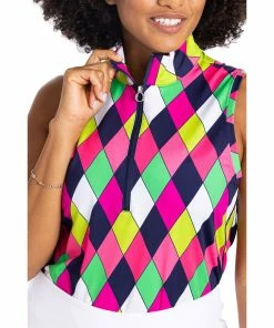 Kinona Keep It Covered Printed Womens Sleeveless Golf Polo -Wedges Sales 25158 MDRNARGYLE937 2ca546ae 7817 49f9 959d 129d66a106d4