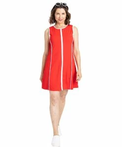 Kinona Birdie Maker Cherry Red Womens Golf Dress