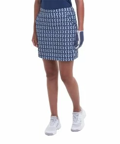 EP NY EP New York Ribbon Lattice Inky 19in Womens Golf Skort