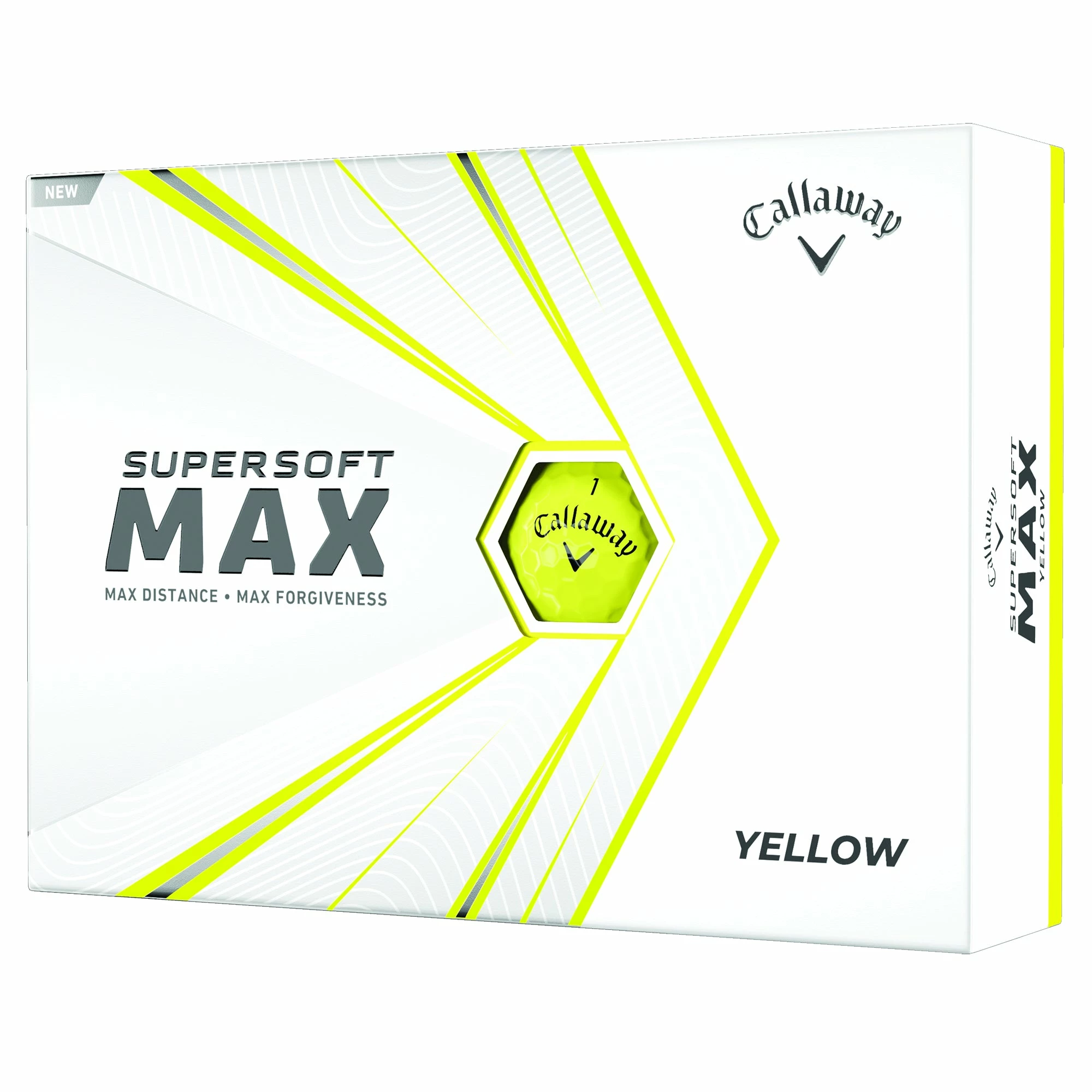 Callaway Supersoft Max Yellow Golf Balls - Dozen 3 Callaway Supersoft Max Yellow Golf Balls - Dozen