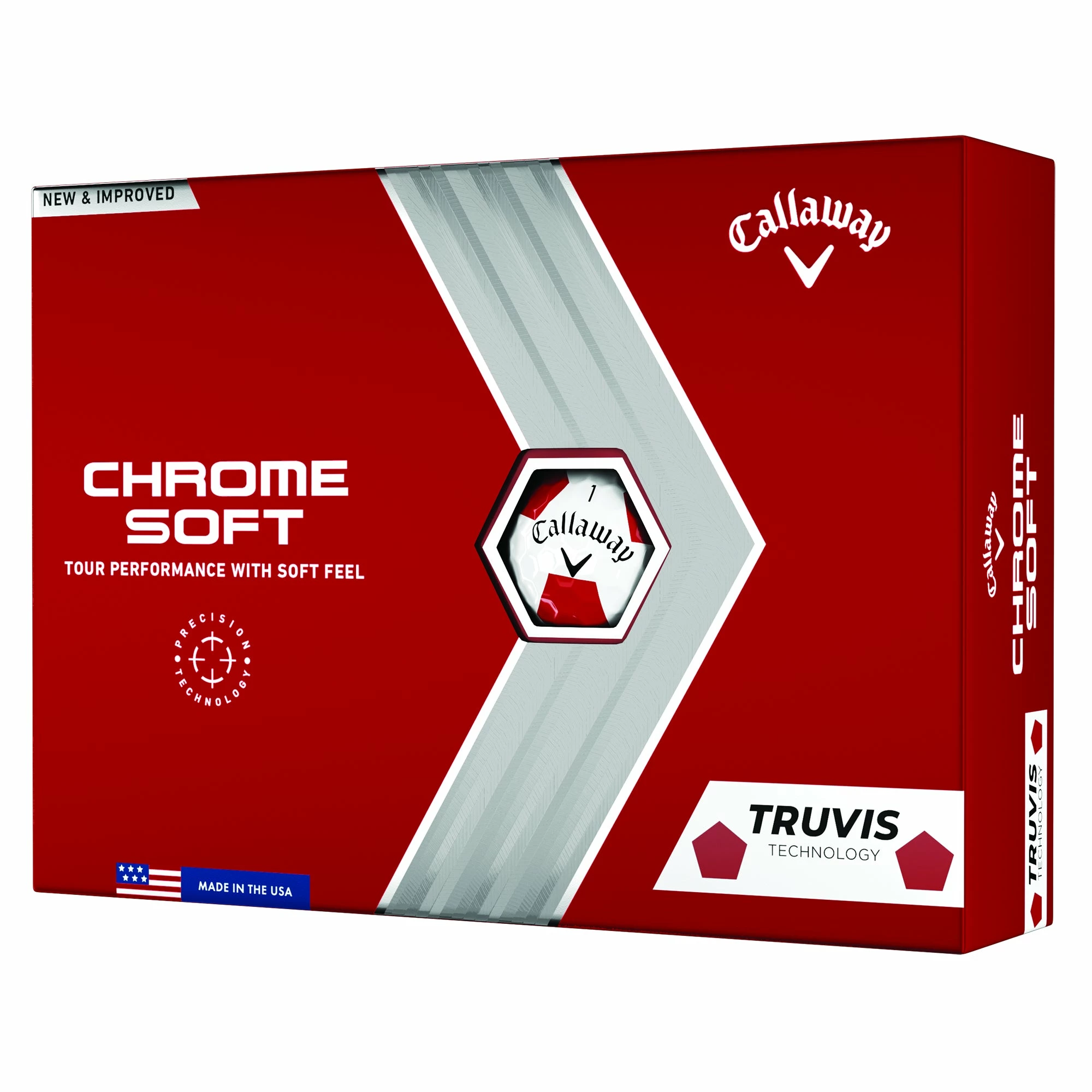 Callaway Chrome Soft Truvis Golf Balls - Dozen 3 Callaway Chrome Soft Truvis Golf Balls - Dozen