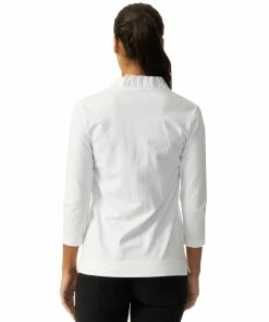 Daily Sports Patrice Womens 3/4 Sleeve Golf Polo -Wedges Sales 25765 WHITE100 1 1384fd2c 7245 4b0d 9549 f5ae24734a13