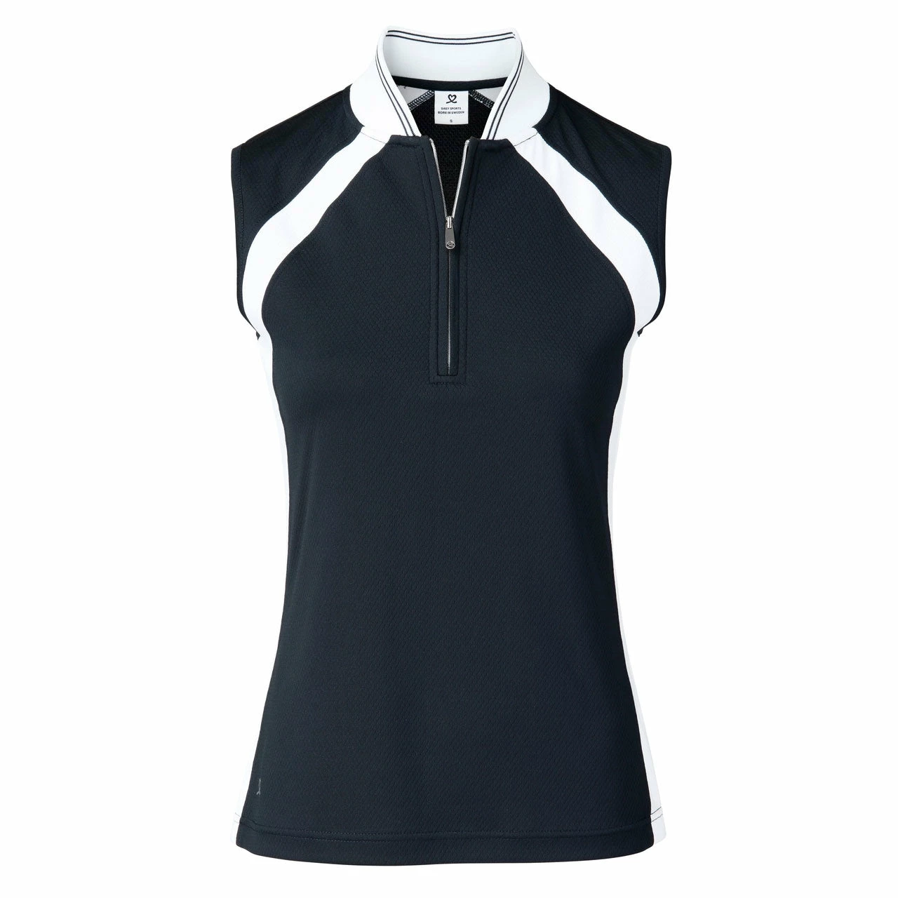 Daily Sports Carole Navy Womens Sleeveless Golf Polo 3 Daily Sports Carole Navy Womens Sleeveless Golf Polo