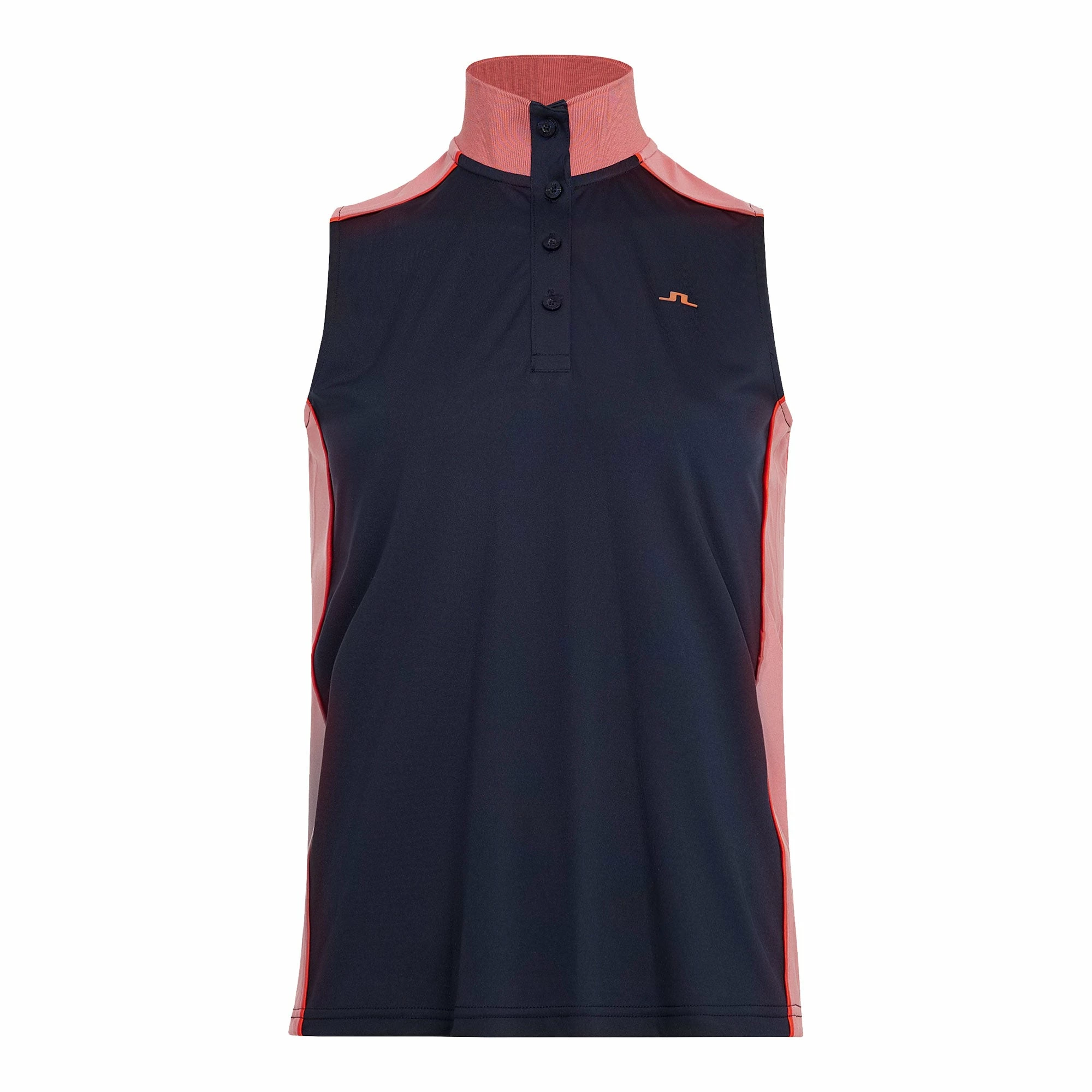 J.Lindeberg J. Lindeberg Farrow Navy Womens Sleeveless Golf Polo 3 J.Lindeberg J. Lindeberg Farrow Navy Womens Sleeveless Golf Polo