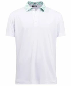 J.Lindeberg J. Lindeberg Lux Bridge Mens Golf Polo 7 J.Lindeberg J. Lindeberg Lux Bridge Mens Golf Polo -Wedges Sales 26189 WHITE0000